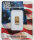 Vorderseite der Scottsdale Mint Certilock-Karte zum 250. Jubiläum der USA mit dem filigran geprägten 1/100 oz Goldbarren.