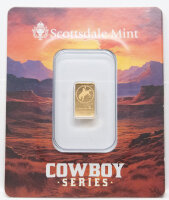 Vorderseite der Scottsdale Mint Certilock-Karte Cowboy...