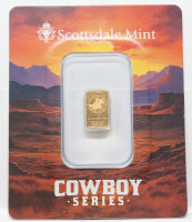 Vorderseite der Scottsdale Mint Certilock-Karte Cowboy...