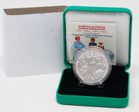Vorderseite der belgischen 20 Euro Silbermünze 2026...