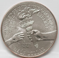 Rückseite des Philadelphia Half Dollars mit dem...