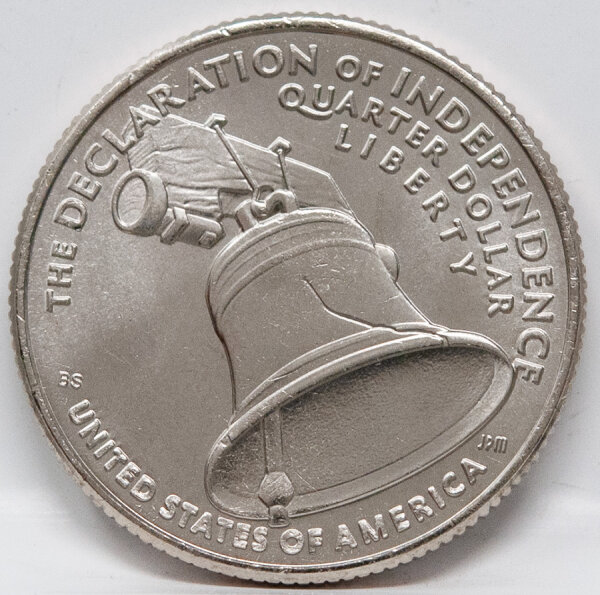 Vorderseite des 25 Cent Quarters 2026 Unabhängigkeit aus der Denver Mint.