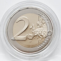 Europäische Wertseite der slowenischen 2 Euro PP-Münze.
