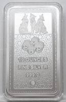 PAMP – 10 Unzen Silber Barren - Wolf