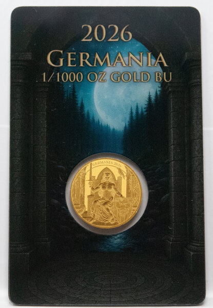 Germania 1 Mark 2026 - 1/1000 oz. Gold BU - Safepack