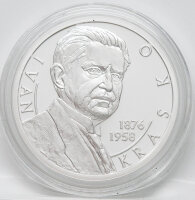 Rückseite der Slowakei 10 Euro 2026 PP Münze mit der spiegelnden Wertseite und dem Motiv des Raben.