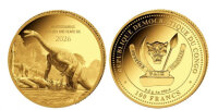 Vorderseite der Kongo 100 Francs 2026 Prehistoric Life II...