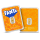 Vorderseite der versiegelten CertiPAMP-Karte mit dem PAMP 1 g Feingoldbarren im Fanta Markendesign.
