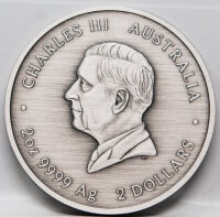 Australien 2 Dollar 2026 - Turtle Yaunati - 2 oz - antique finish