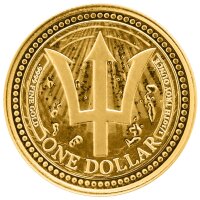 Vorderseite der Barbados 1 Dollar 2026 Trident...