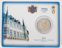 Vorderseite der Luxemburg 2 Euro 2026 Coincard zum 45....