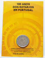 Vorderseite der portugiesischen Coincard 2026 mit der...