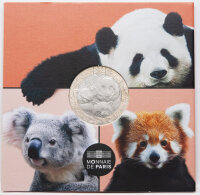 Vorderseite der Frankreich 5 Euro 2026 Münze Pandas...