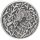 Vorderseite der Samoa 2 Tala 2026 Seahorse 1 oz Silbermünze im kunstvollen Antique Finish mit plastischem Korallenmotiv.