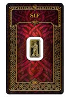 Vorderseite des Gods of Germania Sif 1/100 oz Feingold...