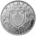 Rückseite der Niue 2 Dollar 2026 Archangel Michael Silbermünze mit dem offiziellen Staatswappen von Niue und den Feingehaltangaben.