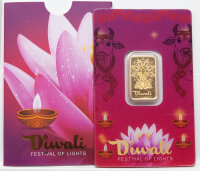 PAMP – 5 g Au 999,9 Goldbarren - Diwali - Lakshmi & Sacred Cow
