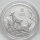 Vorderseite der Australien 50 Cent 2027 Lunar III Jahr der Ziege 1/2 oz Silbermünze mit dem detailreichen Ziegenmotiv.