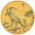 Vorderseite der Australien 5 Dollar 2027 Lunar III Jahr der Ziege 1/20 oz Goldmünze mit dem detailreichen Ziegenbock-Motiv.