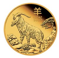 Rückseite der 1/10 oz Goldmünze Proof mit dem offiziellen Bildnis von König Charles III. und Zertifikat.