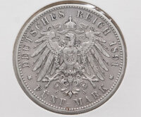 Deutsches Reich 5 Mark 1891 - Otto von Bayern*