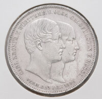 2 Taler Doppeltaler 1846 Württemberg Vorderseite Kopfbild König Wilhelm I nach links Signatur Voigt Stuttgart[cite: 9]