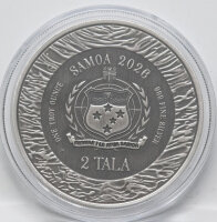 Rückseite der Samoa 2 Tala 2026 Mermaid...