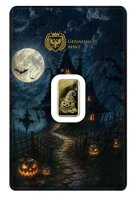 Vorderseite des Germania Mint 1/100 oz Feingoldbarrens...