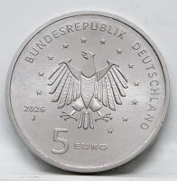 Rückseite der Deutschland 5 Euro 2026 Ariane 6 mit...