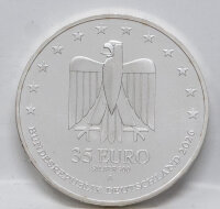 Rückseite der 35 Euro Gedenkmünze mit dem Bundesadler, dem Nennwert und dem Prägebuchstaben A.