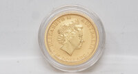 Wertseite der 1/10 Unze Goldmünze Australien 2018 mit dem Porträt von Königin Elizabeth II.