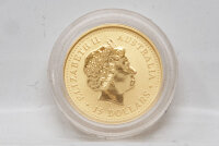 Wertseite der 1/10 oz Känguru Goldmünze 2007...