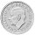 Wertseite der 10 Pence Silbermünze mit dem königlichen Bildnis von König Charles III.