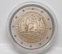 Europäische Wertseite der belgischen Reverse Proof Münze mit brillanten Glanzakzenten.