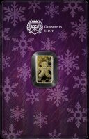 Vorderseite der violetten Safepack Coincard mit dem 1/100...