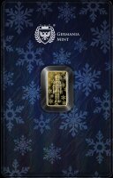 Vorderseite der nachtblauen Safepack Coincard mit dem...