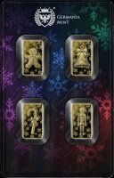 Vorderseite der exklusiven 4er Safepack Coincard der...