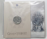 Motivseite der 50 Pence Münze 2026 Game of Thrones -...