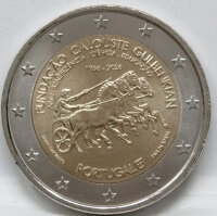 Vorderseite der portugiesischen 2 Euro Gedenkmünze...