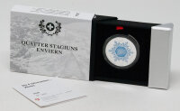 Motivseite der Schweizer 20 Franken Silbermünze 2026 Vier Jahreszeiten - Winter in vollendeter Polierter Platte.