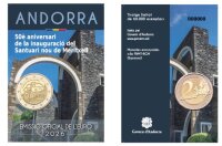 Vorderseite der offiziellen Coincard Andorra mit der 2...