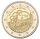 Rückseite der Meritxell-Coincard mit Hintergrundinformationen zum Heiligtum und Nennwertseite.