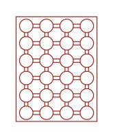 Runde Münze mit geprägtem Portraitprofil-Motiv,...